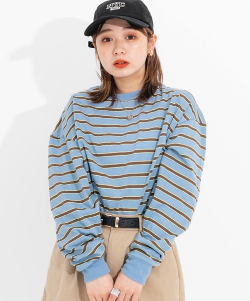 nemne tシャツ Tシャツ マルチボーダーロンT : ZOZOTOWN Yahoo