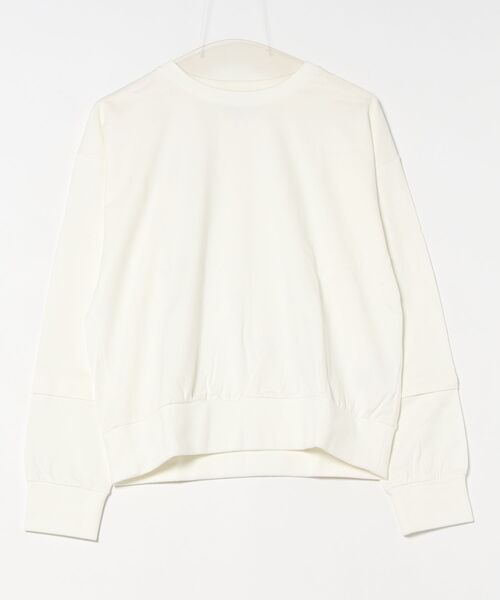 tシャツ クルーネック後ろタックプルオーバー -手洗い可- レディース