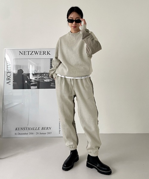 トレーナー スウェット OT KITTY MTM レディース Didot.showroom トレーナー スウェット ハーフキルティングMTM