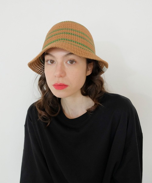 FRUIT OF THE LOOM 帽子 ハット LINE KNIT BUCKET HAT メンズ