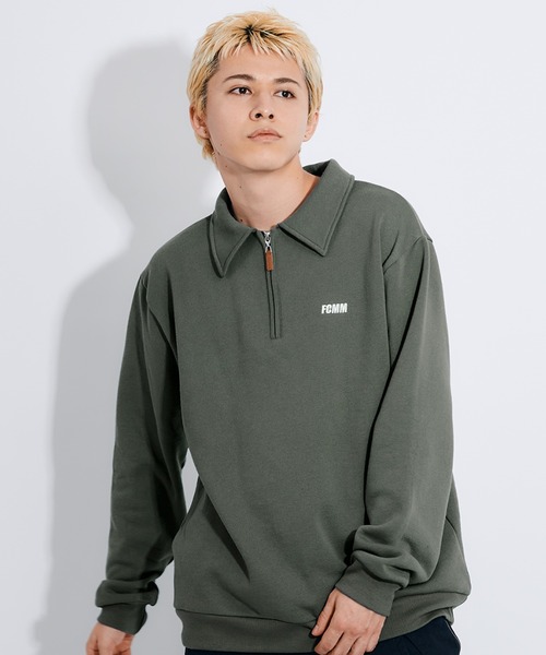 FCMM スウェット 【日本限定アイテム】HALF ZIP COLLAR SWEAT