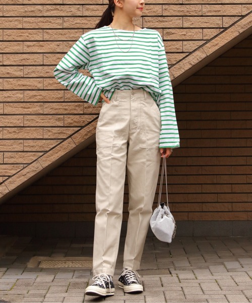☆新品☆シンゾーン　マリンボーダーT　グリーン　人気カラー THE SHINZONE/シンゾーン マリンボーダーTEE MARINE BORDER TEE