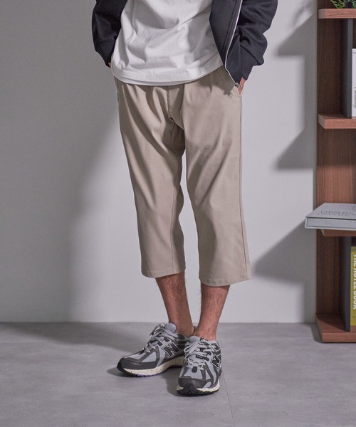 kolor クロップドパンツ スラックス ブルー リネン混合 kolor クロップドパンツ スラックス ブルー リネン混合 - メルカリ