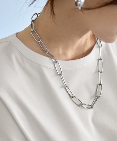 LISETTE リゼッタ購入 monshiroオーバルチェーンショートネックレス LISETTE リゼッタ購入 monshiroオーバルチェーンショートネックレス