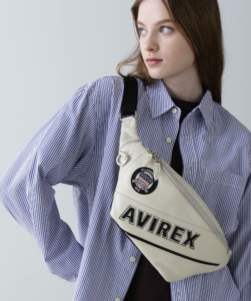 【ウエスタン】　AVIREX ボックス型ウエストポーチ　フルレザー Amazon | (アビレックス) AVIREX アヴィレックス ブルト