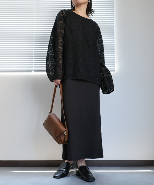 【再入荷】ブラウス ワンピース セット Flower Embroiderd Onepice Blouse Set up フラワー刺繍