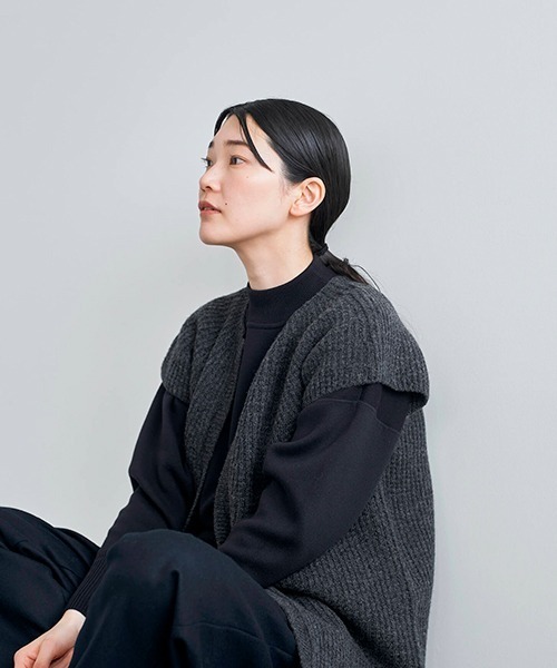 ベスト ジレ ニットベスト　petit sleeve レディース HAU（CLASKA） ベスト ジレ ニットベスト petit sleeve