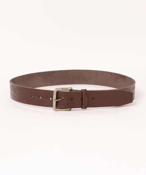 ベルト レディース 「日本製」スヌーピー 「SNOOPY」 Embossed Leather Belt(D-Surf柄)｜zozo｜11