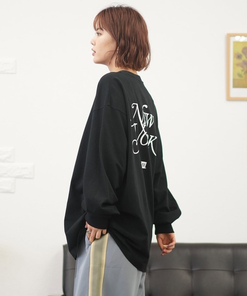 tシャツ NEW ERA/ニューエラ ロンT バックプリント 14350606/14350607 レディース NEW ERA tシャツ ERA/ニューエラ ロンT バックプリント 14350606