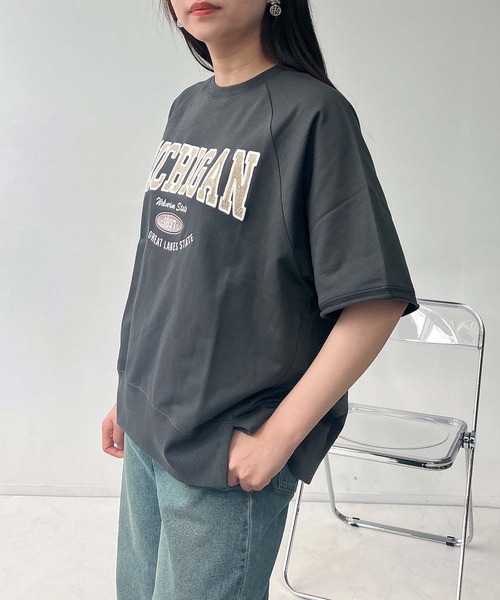 関税込 AMBUSH オーバーサイズ チェーン 刺繍ロゴ Tシャツ 別注』Champion×DOOORS チェーンステッチロゴTシャツ(KIDS)[DKA5