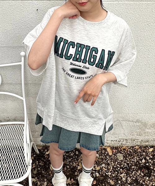 関税込 AMBUSH オーバーサイズ チェーン 刺繍ロゴ Tシャツ 別注』Champion×DOOORS チェーンステッチロゴTシャツ(KIDS)[DKA5