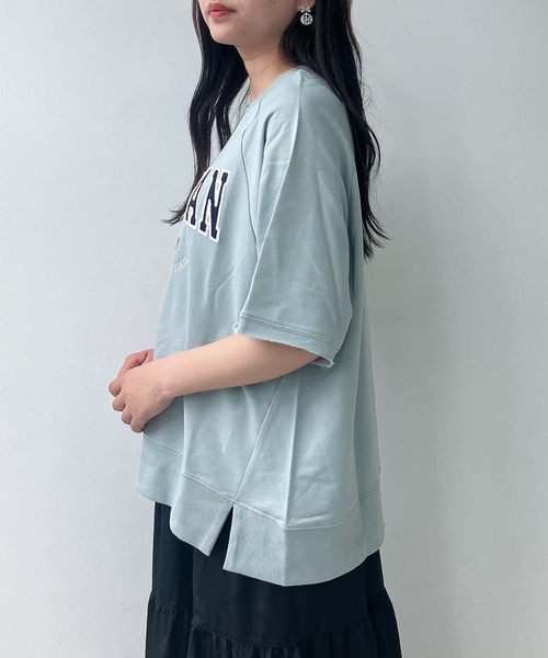 tシャツ 刺繍ポイントプルオーバー レディース URBAN RESEARCH DOORS tシャツ ロゴ刺繍プルオーバー レディース