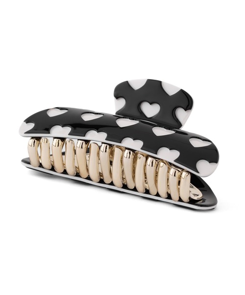 acca　ヘアクリップ　ハート柄 ANEMONE ヘアクリップ ハート柄バンス : ZOZOTOWN Yahoo!店