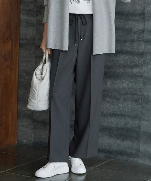 自由区 パンツ ツイステッドダブルクロスワイドストレート