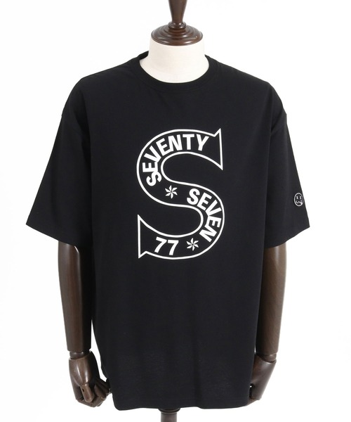 TWASHN OVER T-shirt with collegiate DSL78 logo｜ブラック