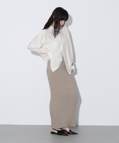 Irina Knit タイトスカート ベージュ　gajess Irina Knit タイトスカート ベージュ gajess - メルカリ