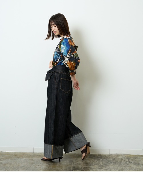HERENCIA 「HERENCIA」 7分袖ブラウス MEDIUM ブラック