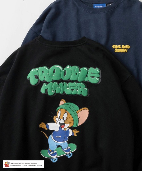 トレーナー スウェット 「0」「TOM＆JERRY/トムとジェリー」ワン