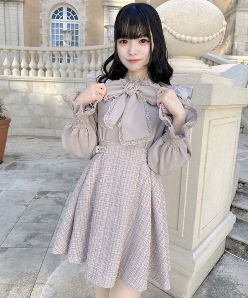 【PATOU】フリル付き ミニワンピース【送料関税込】 PATOU】フリル付き ミニワンピース【送料関税込】
