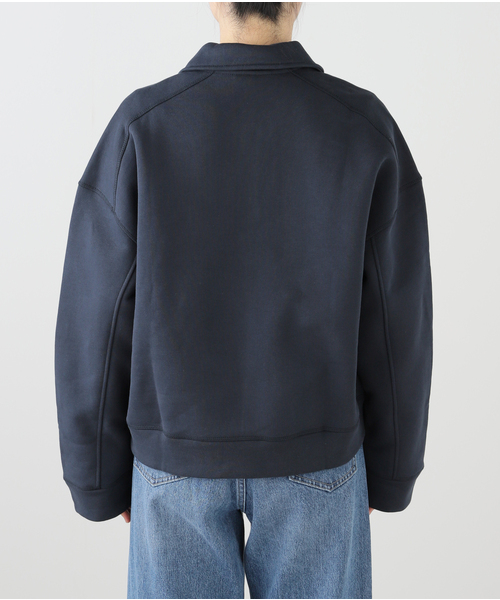 トレーナー スウェット GANNI/ ガニー Heavy Fleece Drop Shoulder Polo レディース GANNI トレーナー スウェット GANNI/ ガニー Heavy Fleece Drop