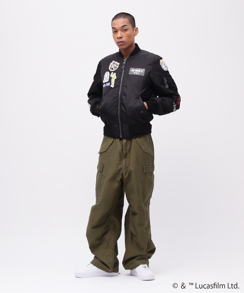 スターウォーズ レジスタンスジャケット L ディズニー フライトジャケット STAR WARS COLLECTION》FLIGHT JACKET MA-1 | AVIREX