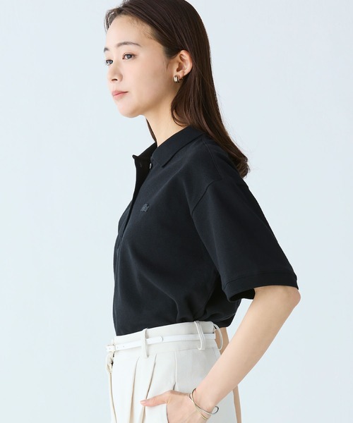 LACOSTE ポロシャツ ポロ ヘビーウェイト鹿の子 ワイド