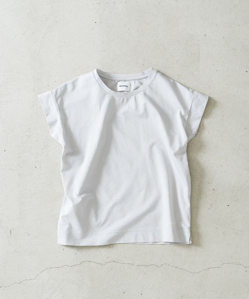 tシャツ コットンリネンフロート半袖クルーtee レディース