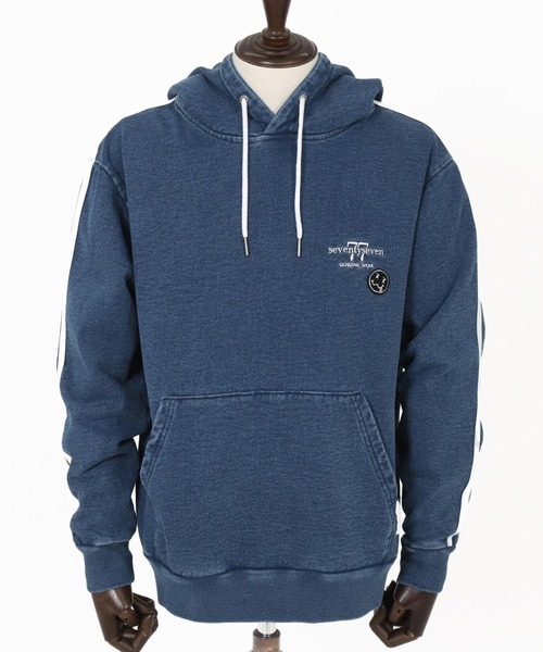 seventy seven パーカー mpa3769-denim jersey P-O parka ニット