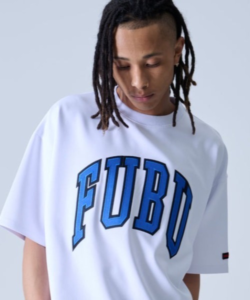 FUBU tシャツ FUBU-Mesh Letter Logo T-shirts メンズ