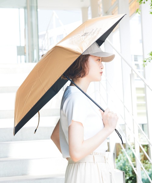 Traditional Weatherwear【軽量】折りたたみ傘　ゴールド Traditional Weatherwear（トラディショナルウェザーウェア）の