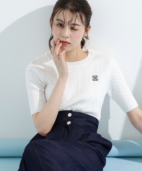 JILL by JILLSTUART - JILL by JILL STUART フワフワユルケーブルニット 楽天市場】【SALE／50%OFF】ラッフルニット JILL by JILL STUART