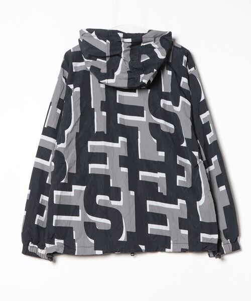 DIESEL ブラック ナイロンブルゾンジャケット DIESEL 「DIESEL」 ナイロンブルゾン 44 ブラック メンズ