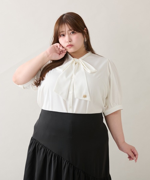 louiosyプリーツティアードスカート 3L 大きいサイズ Louiosy スカート 「大きいサイズ」アシメティアードスカート