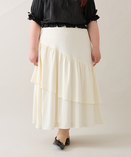 Louiosy ルオシー　レース刺繍スカート　大きいサイズ3L 2025年最新】ルオシー スカートの人気アイテム - メルカリ