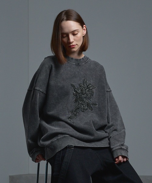 「cussil」 スウェットカットソー M グレー メンズ