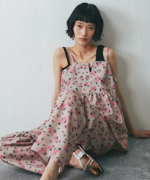 FILA 花柄セットアップ FILA(フィラ) 水着4点セット ビキニ 花柄 レディス 水着