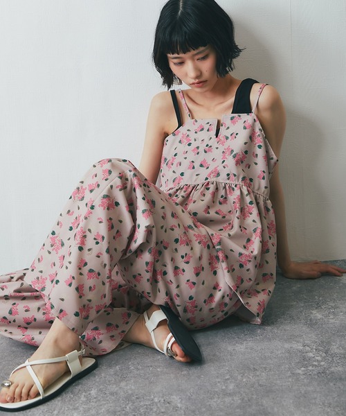 パンツ 「セットアップ対応」花柄パンツ レディース : ZOZOTOWN