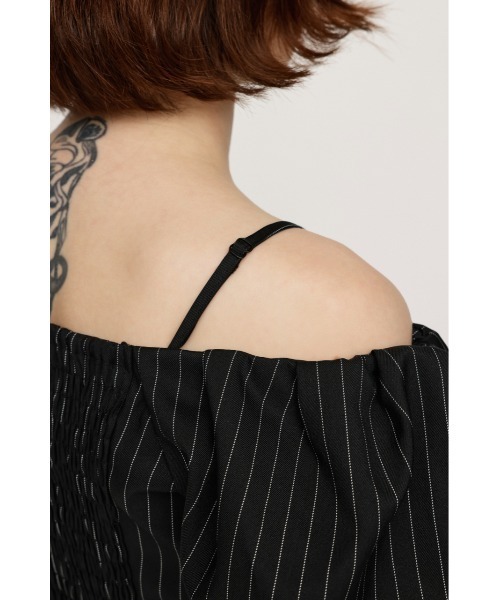 ブラウス シャツ FRONT HOOK VOLUME SLEEVE BL フロントホック ボリュームスリーブ ブラウス 夏服 半袖 秋服 レディース SLY ブラウス シャツ FRONT HOOK VOLUME SLEEVE BL フロント