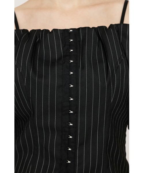 ブラウス シャツ FRONT HOOK VOLUME SLEEVE BL フロントホック ボリュームスリーブ ブラウス 夏服 半袖 秋服 レディース SLY ブラウス シャツ FRONT HOOK VOLUME SLEEVE BL フロント