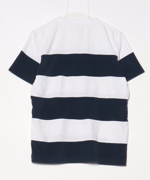 「Champion」 ボーダー柄半袖Tシャツ S ホワイト メンズ
