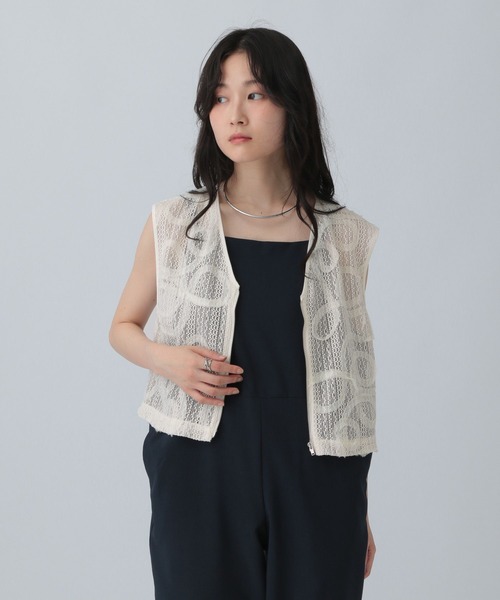 martinique エンブロイダリージレ　ベスト MAISON SPECIAL ベスト ジレ 2way Embroidery Vest/2WAYエン