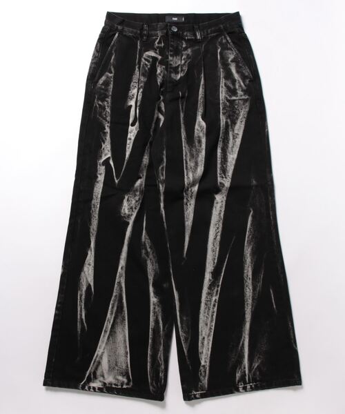 「HARE」 加工デニムパンツ MEDIUM ブラック メンズ