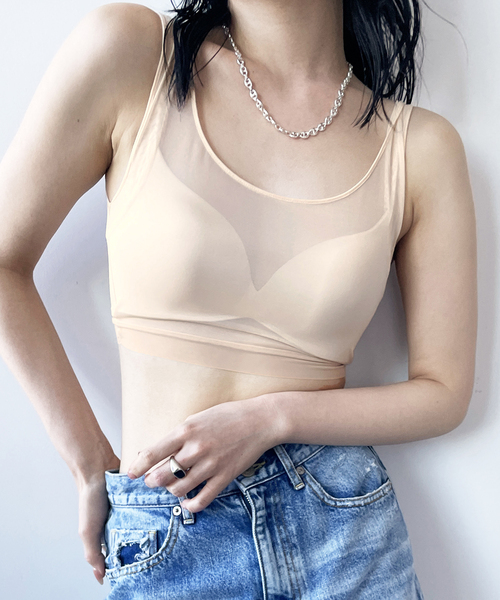 plage NICENICE MOMENT MESH BRA タンク　完売品 plage ブラジャー 「追加」NICENICE MOMENT / ナイスナイス