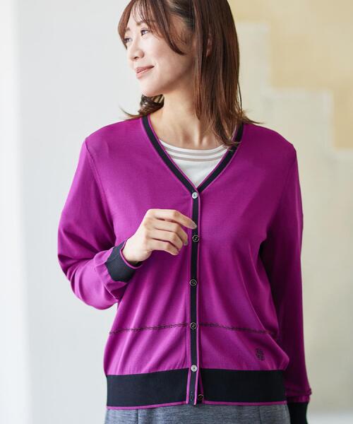 Reflect（リフレクト） カーディガン 「WEB先行カラーあり／手洗い可