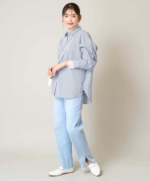 「a.v.v」 デニムパンツ 40 ホワイト レディース