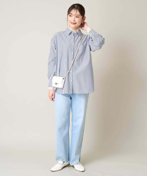 「a.v.v」 デニムパンツ 40 ホワイト レディース