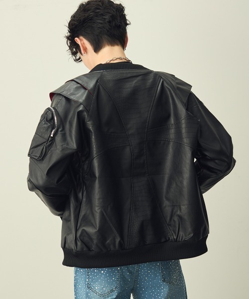 Shoowtime（ショウタイム） ブルゾン アウター Double-zip cross