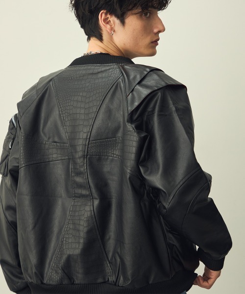 Shoowtime（ショウタイム） ブルゾン アウター Double-zip cross