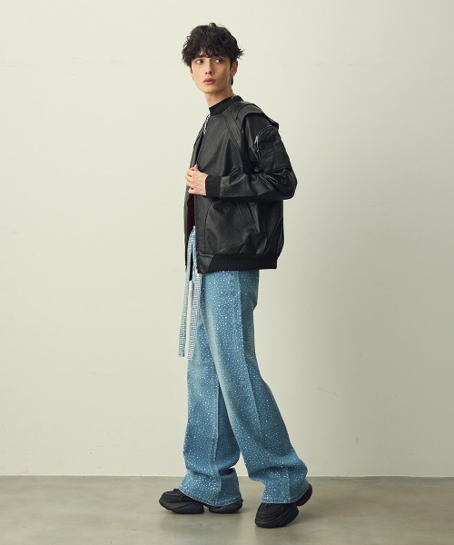 Shoowtime（ショウタイム） ブルゾン アウター 厚手 Double-zip cross