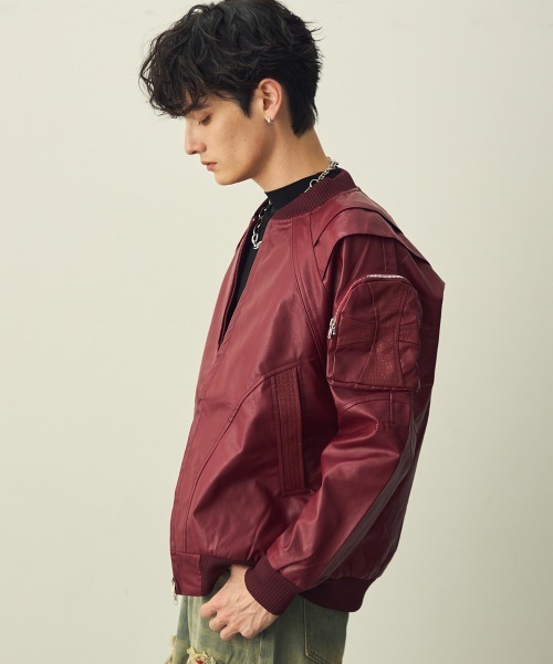 Shoowtime（ショウタイム） ブルゾン アウター Double-zip cross